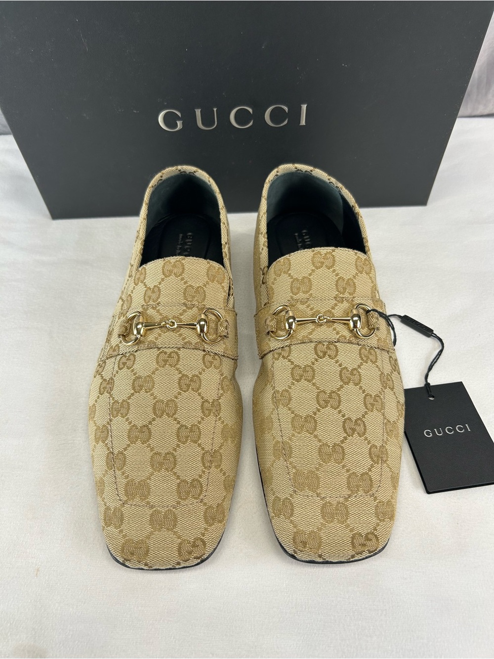 Gucci Ragazzo GG Canvas Loafers